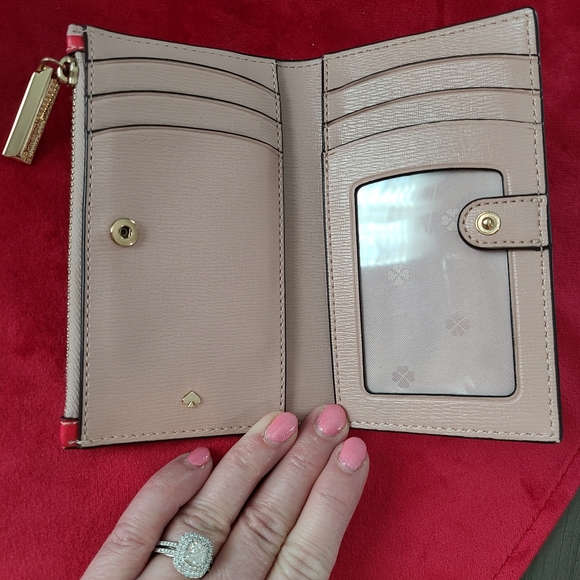 Kate Spade β€ Heart Wallet Red & Pink - Picture 8 of 15